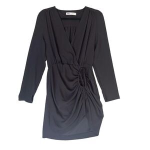 Zara Dress Womens Size Small Black Semi Sheer Party Event Romantic Dark Feminine